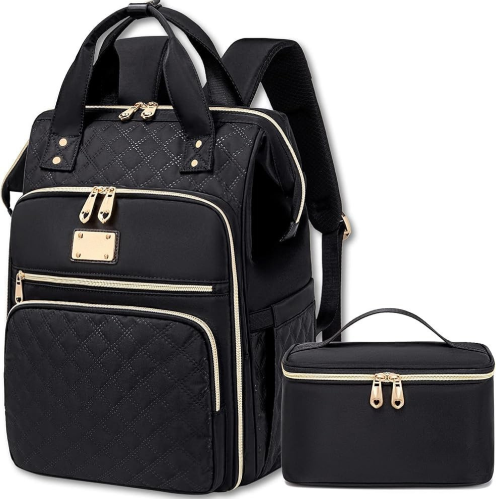 bag tote backpack laptop Quilted Lunch Backpack – Tote & Luxe Co